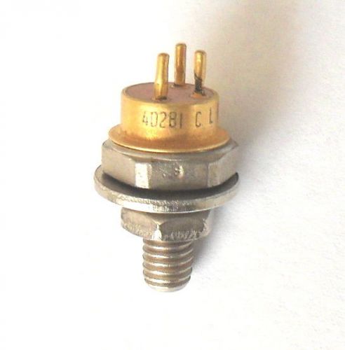 RCA 40281 MICROWAVE POWER TRANSISTOR 13.5v. 12W 175MHz. Qty (1)