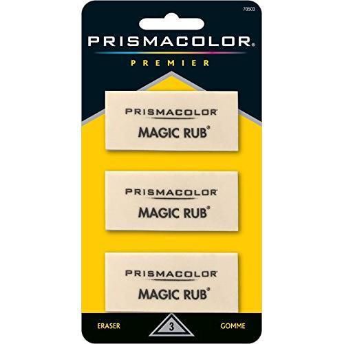 Prismacolor Premier Magic Rub Vinyl Erasers, 3 Pack New
