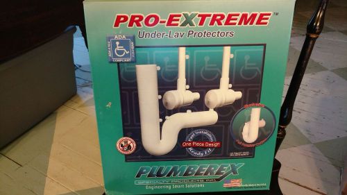 (2) PLUMBEREX #X4333 WHITE PRO-EXTREME * COMMERCIAL UNDER LAV PROTECTION