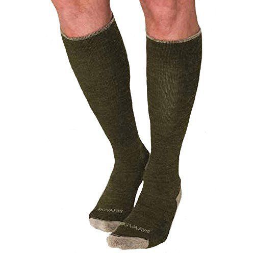Merino Outdoor Perf  20-30mmHg Closed Toe Calf Socks, Olive, Long Med, 422CLM31