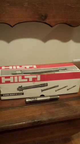 Hilti Kwik Bolt 304 Stainless 3/4&#034; x 5  1/2&#034; Concrete Wedge Anchors