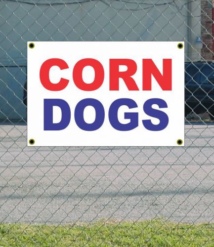2x3 corn dogs red white &amp; blue banner sign new discount size &amp; price for sale