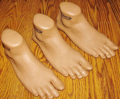 Lot Of 3 Chaco Right Foot Sandal Display Mannequin Store 9-1/2 Inches Long