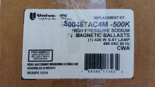 Universal 400W S40048TAC4M-500K High Pressure Sodium Ballast Kit  480 VOLT