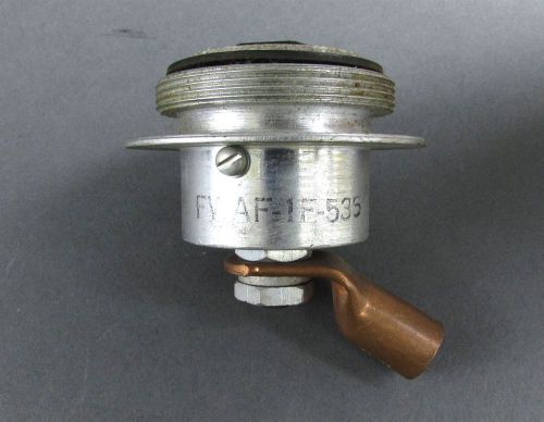 ITT Cannon Connector FWAF-1F-535 W/ Copper Lug Term NSN 5935-00-687-0596