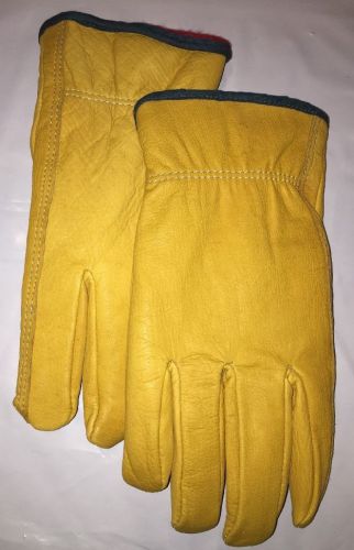 Condor Size M Leather Driver&#039;s Gloves,5AR48 - Yellow NEW