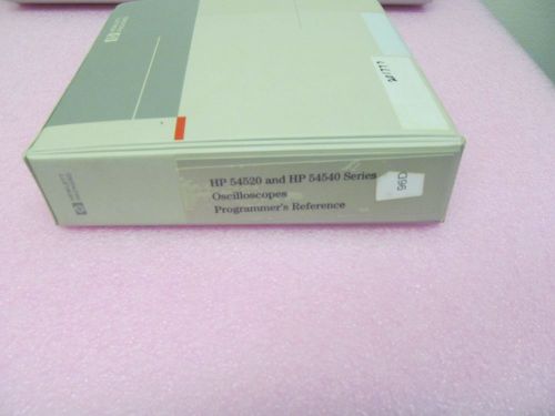 AGILENT HP 54520 &amp; 54540 SERIES OSCILLOSCOPES PROGRAMMER&#039;S REFERENCE MANUAL