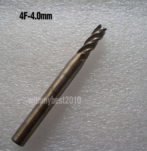 Lot 10pcs 4Flute HSS End Mills Cutting Dia 4.0mm Shank Dia 6mm Length 55mm Tools