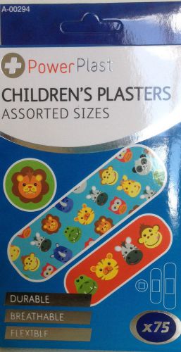 Childrens Plasters  75 assorted sizes - Durable Breathable Flexible - NEW
