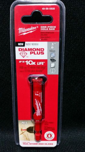 Milwaukee 49-56-0509 3/8&#034; diamond plus hole saw tile bit new in package for sale