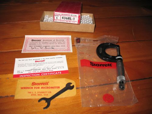 Starrett Micrometer 436RL-1 in Box