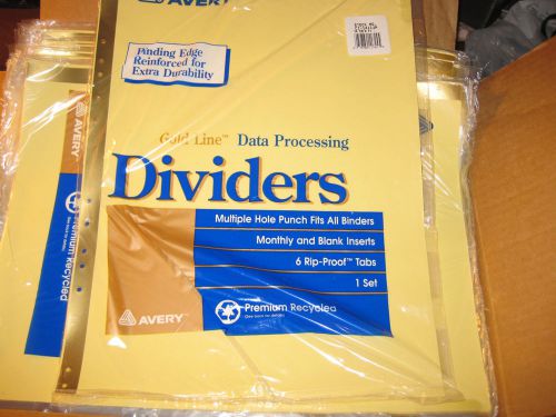 Avery 11724 Data Binder with Tab Dividers large lot of 30! ci-1411un + extras!
