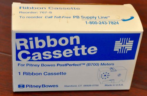 BNIB Ribbon Cassette 767-S for Pitney Bowes PostPerfect B700 Meters