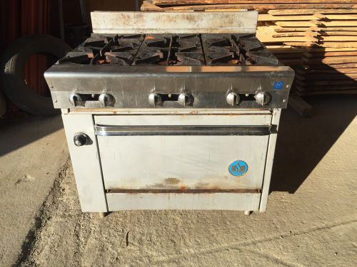 US Range 36&#034; 6 Burner Natural Gas Range