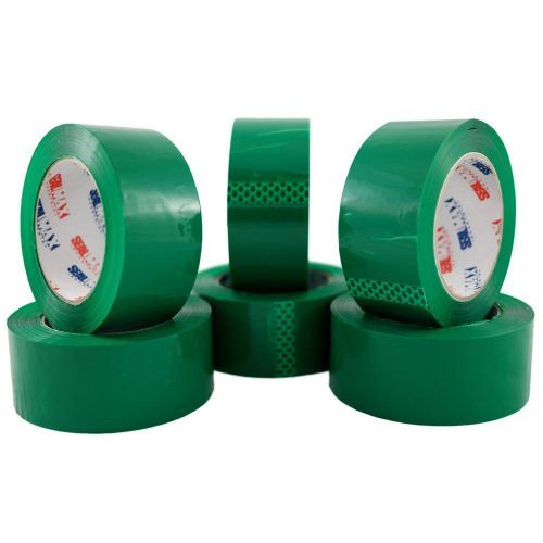 36 Rolls 2.1 Mil Box Carton Sealing Packing Green Tape 2&#034; x 110 Yards (330&#039; ft)