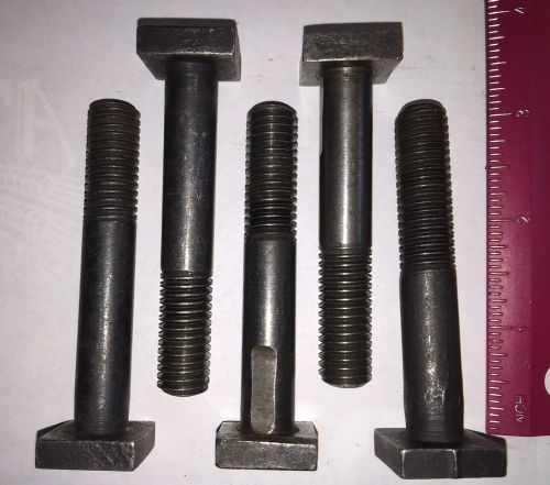 T-Slot Bolts, 5 Pcs, 1/2-13 Tpi, 3&#034; Long T Bolts, Free Shipping