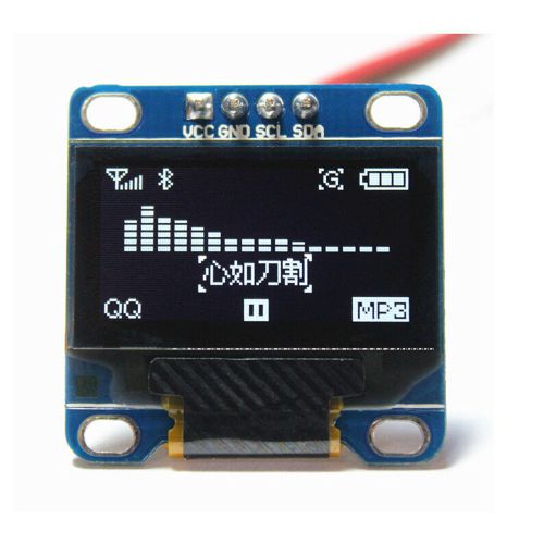 0.96 Inch 4Pin White IIC I2C OLED Display Module 128 x 64 LED For Arduino