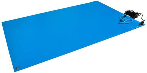 Anti Static Mat Kit with a Wrist Strap and a Grounding Cord 18&#034; Wide x 24&#034; Long