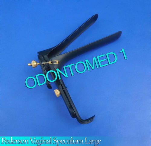 BLACK COATED PEDERSON ( L ) VAGINAL SPECULUM