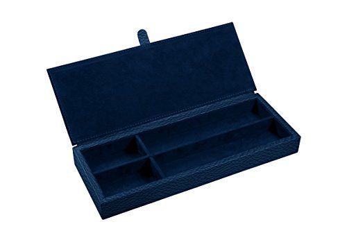 Lucrin USA Granulated Leather Luxury Pen Case, Royal Blue OS2038_VCGR_BLR
