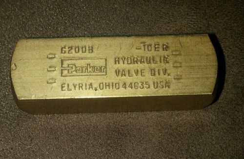 Parker hydraulic c200b check valve for sale