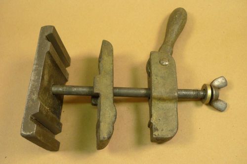 Antique vintage lathe clamp from diamond mfg co lathe for 4&#034; on center rails *2 for sale