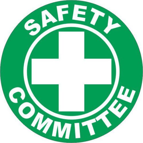 SAFETY COMMITTEE 2&#034; Hard Hat Sticker OSHA Label Safety Decal FREE SHIPPING!