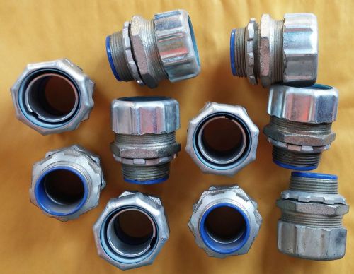 10 each New THOMAS AND BETTS T&amp;B 5335 1 1/4&#034; SEALTITE CONNECTOR LIQUIDTIGHT
