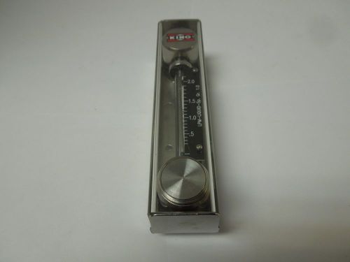 Flow meter king instrument 0- to 2.0 lpm liquid 1/4&#034; npt  stainless   &lt;732g5 for sale
