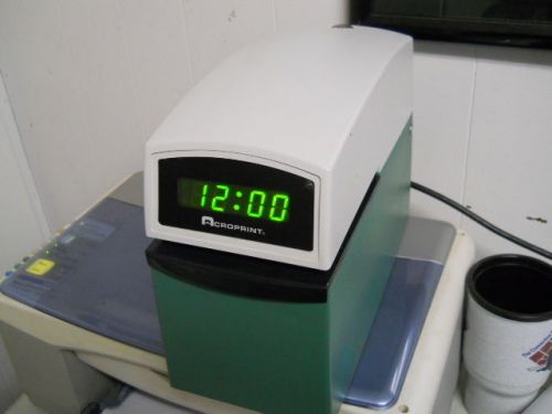 Acroprint etc heavy duty digital document stamp time clock (tested works great) for sale