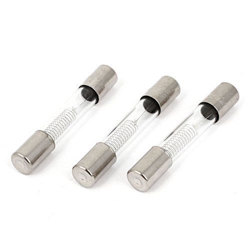 Glass Tube Fuse 0.85A 5kV 6mm x 40mm 3Pcs for Microwave Oven