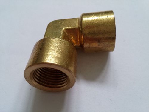 Brass female elbow fitting 3/8&#034; npt (male x female) pipe connector adapter for sale