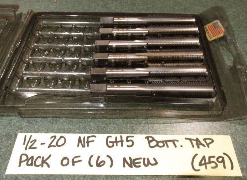 NEW LOT OF (6) 1/2-20 (.500-20) NF GH5 - BOTTOMING TAP - REGAL BELOIT (459)