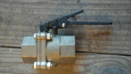 BRASS 4851782 1-1/2&#034;BALL VALVE high pres AIR BRAKE VENTED R/R RAILROAD 400WOG