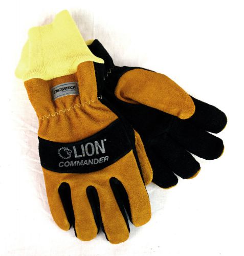 Lion protective commander gloves wrislet - firefighting glove, nfpa medium for sale
