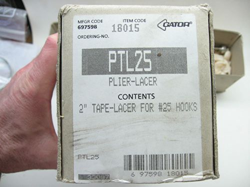 FLEXCO-ALLIGATOR 18015 PTL25 2&#034; plier tape-lacer for #25 hooks NIB