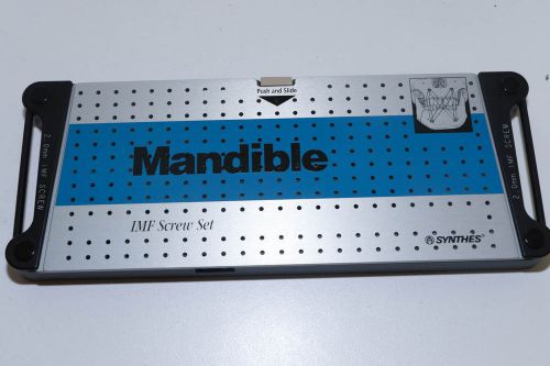&#034;NEW&#034; Synthes Mandible IMF screw Set &#034;Case ONLY&#034; 115.630
