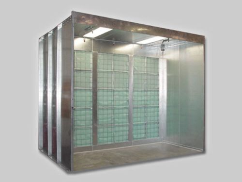 Industrial open face paint spray booth for sale