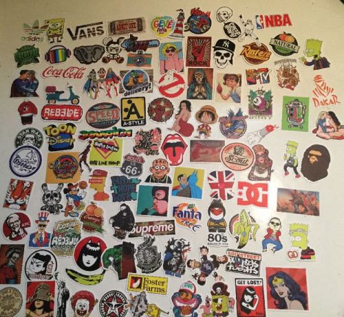 100 Pieces Stickers Skateboard Sticker Graffiti Decals Ship From USA FAST FREE