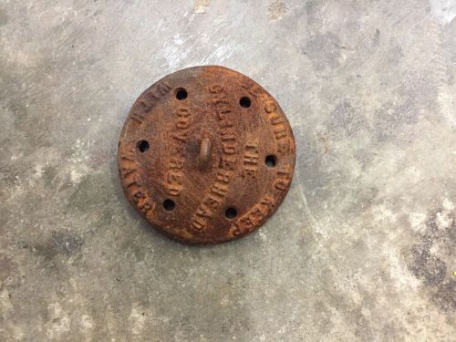 Original Novo Hit And Miss Gas Engine Cast Iron Hopper Cover Lid