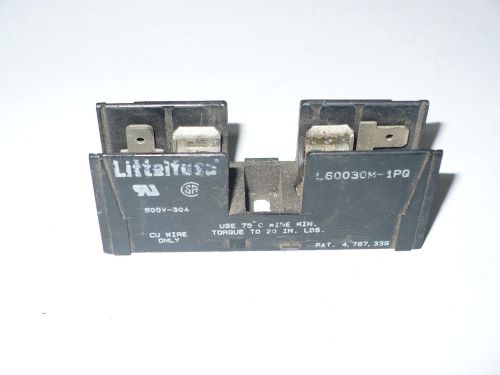 Littelfuse L60030M-1PQ Fuse Holder, 1P, 30A, 600V, Used