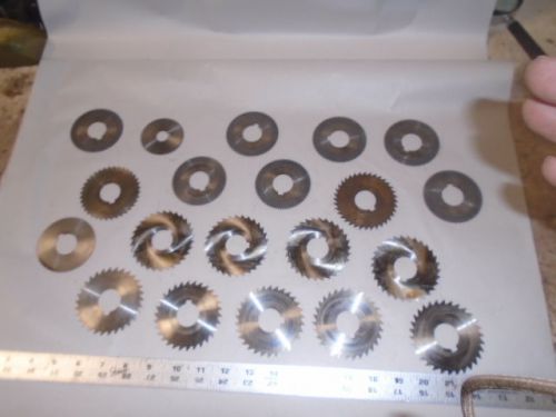 Machinist tools lathe mill machinist lot of slitting mill cutting saw blade s for sale