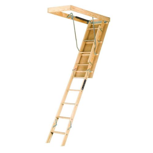Louisville ladder s224p 250 pound duty rating wooden attic 22.5 x 54&#034; opening n for sale