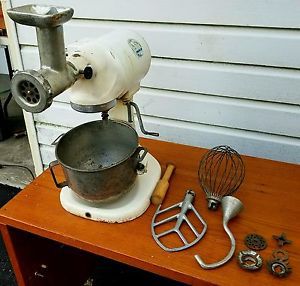 WoW Kitchenaid-Hobart Model &#034;G&#034; 5QT 3 Speed Mixer Bowl Bakery Equipment VTG