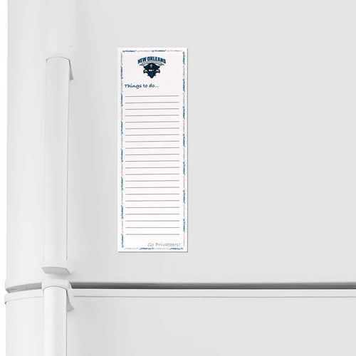 New Orleans Privateers Magnetic &#034;Things To Do&#034; Pad