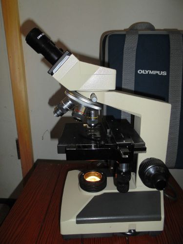 OLYMPUS CH-2 CHS MICROSCOPE  BINOCULAR    COMPLETE WITH CASE, SLIDES, MANUAL