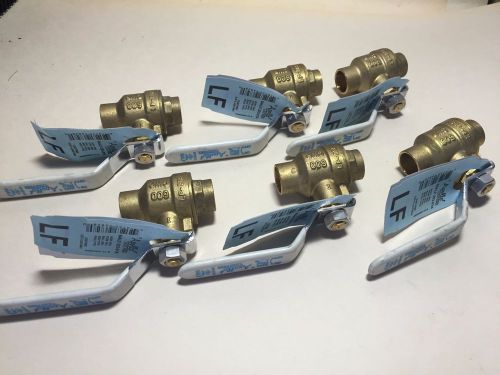 (6) apollo intl 94alf-203-01a 1/2&#034; lead free brass full port ball valves for sale