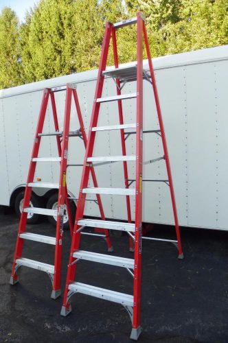 Louisville Platform Ladder FP1508 8 - 10 Ft 300lb Fiberglass Step A-frame