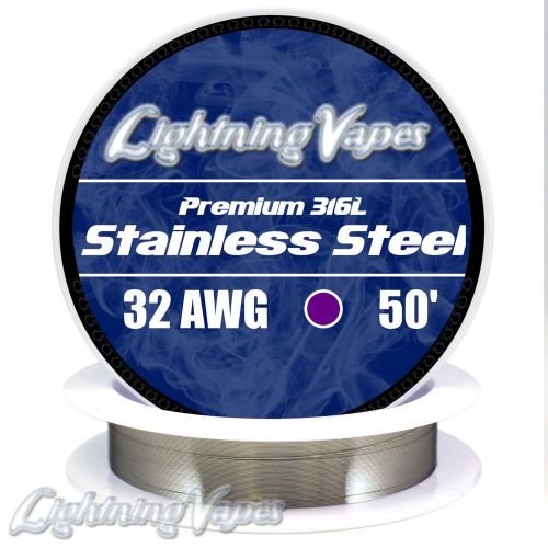 32 AWG Stainless Steel Wire 316L 0.20mm - 50&#039;