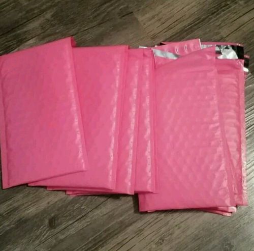 50 Hot Pink 4 x 8 Color Bubble Mailer Self Seal Envelope Padded Mailer